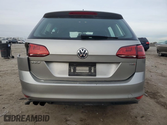 2017 Volkswagen Golf SportWagen S with VIN 3VWA17AU2HM504602, listed as a Copart auction lot 42022215 with 317,837 mi miles and Salvage Title. Bid and sale history available at carsss.com. Image 6.