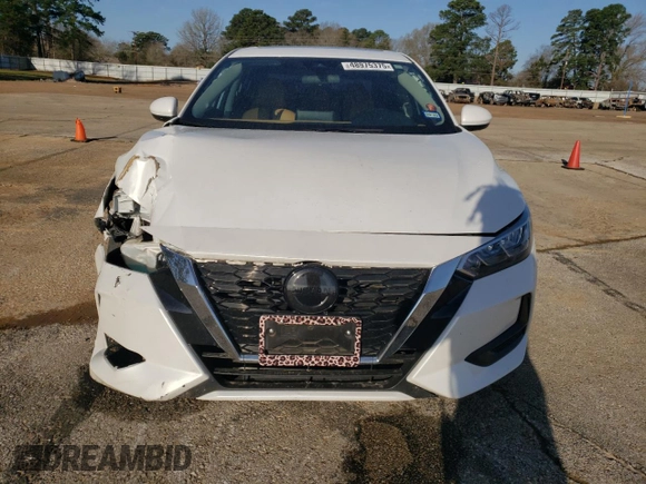 2022 Nissan Sentra SV with VIN 3N1AB8CV9NY211024, listed as a Copart auction lot 48975375 with 53,744 mi miles and Salvage Title. Bid and sale history available at carsss.com. Image 5.