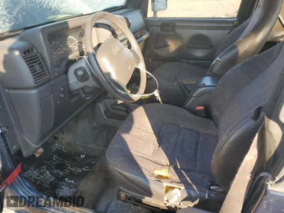 2001 Jeep Wrangler SE with VIN 1J4FA29P11P322524, listed as a Copart auction lot 42051475 with 281,929 mi miles and Clean Title. Bid and sale history available at carsss.com. Image 7.