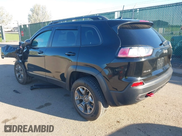 2019 Jeep Cherokee Trailhawk z VIN 1C4PJMBX0KD210316, wystawiony jako IAAI lot #42155261 z przebiegiem 100 889 mil mil oraz . Historia ofert i sprzedaży dostępna na DreamBid. Obrazek 3.