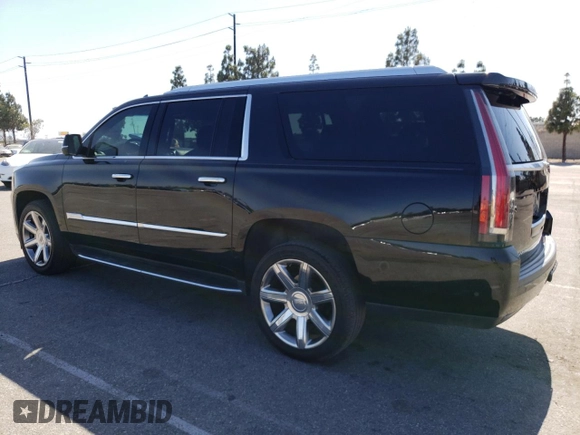 2018 Cadillac Escalade ESV Luxury z VIN 1GYS3HKJ2JR139302, wystawiony jako Copart lot #56713535 z przebiegiem 155 722 mil mil oraz Czysty tytuł • Clean title. Historia ofert i sprzedaży dostępna na DreamBid. Obrazek 2.