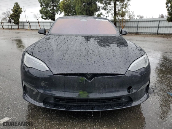 2023 Tesla Model S with VIN 5YJSA1E59PF514540, listed as a Copart auction lot 45308895 with 24,165 mi miles and Salvage Title. Bid and sale history available at carsss.com. Image 5.