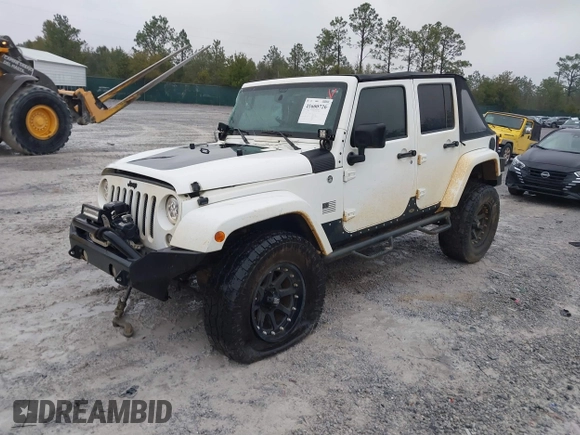 2014 Jeep Wrangler Unlimited Sahara with VIN 1C4BJWEG0EL151473, listed as a IAAI auction lot 41600726 with 119,057 mi miles. Bid and sale history available at carsss.com. Image 2.