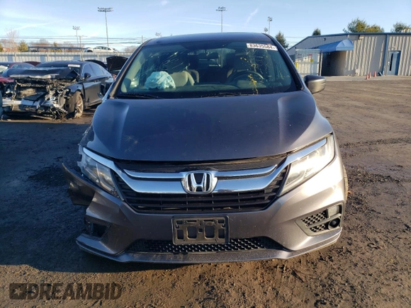 2018 Honda Odyssey LX with VIN 5FNRL6H27JB043695, listed as a Copart auction lot 83635584 with 83,604 mi miles and Salvage Title. Bid and sale history available at carsss.com. Image 5.