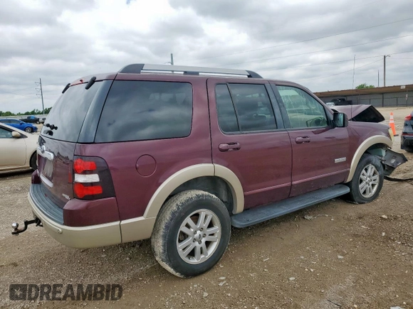 2006 Ford Explorer Eddie Bauer with VIN 1FMEU64E06UB57396, listed as a Copart auction lot 58712495 with 115,746 mi miles and Salvage title. Bid and sale history available at DreamBid. Image 3.