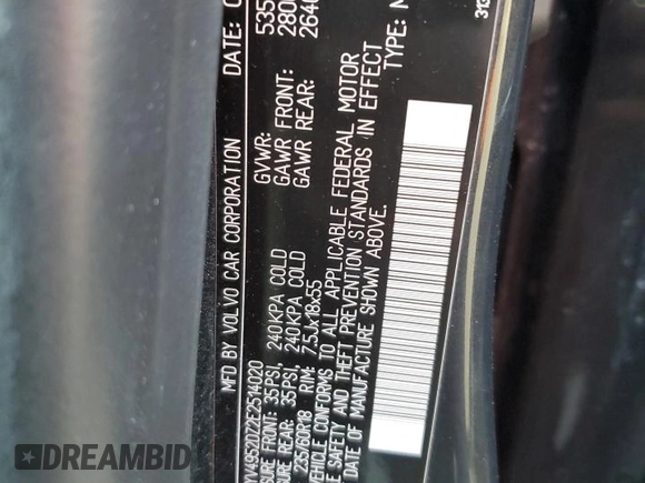 2014 Volvo XC60 3.2L с VIN YV4952DZ2E2514020, выставлен на аукционе Copart как лот 48878484 с пробегом 111 346 миль миль и Списание • Salvage title. История ставок и продаж доступна на DreamBid. Изображение 12.