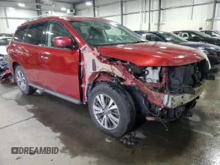 2018 Nissan Pathfinder SL z VIN 5N1DR2MMXJC656198, wystawiony jako Copart lot #85057734 z przebiegiem 144 725 mil mil oraz Szkoda całkowita • Salvage title. Historia ofert i sprzedaży dostępna na DreamBid. Obrazek 4.