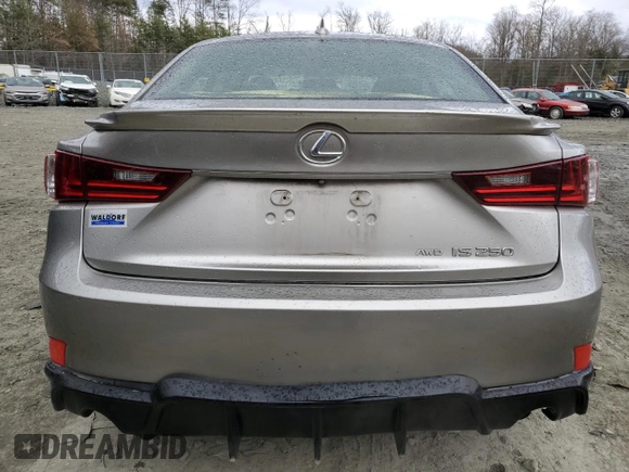 2015 Lexus IS 250 with VIN JTHCF1D26F5025475, listed as a Copart auction lot 83206504 with 108,246 mi miles and Salvage title. Bid and sale history available at DreamBid. Image 6.