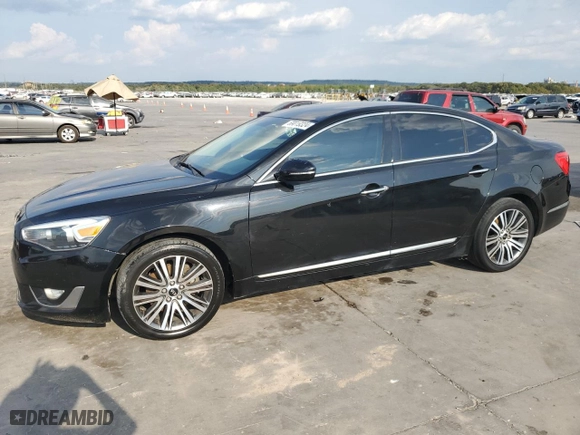 2014 Kia Cadenza Premium with VIN KNALN4D77E5145184, listed as a Copart auction lot 69019324 with 144,307 mi miles and Clean Title. Bid and sale history available at carsss.com. Image 1.