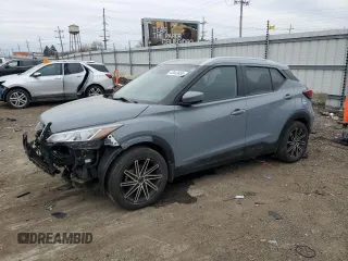 2021 Nissan Kicks SV with VIN 3N1CP5CV6ML542194, listed as a Copart auction lot 43443855 with 63,333 mi miles and Salvage Title. Bid and sale history available at carsss.com. Image 1.