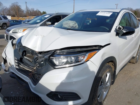 2019 Honda HR-V EX with VIN 3CZRU5H51KM726033, listed as a IAAI auction lot 41607041 with 73,220 mi miles. Bid and sale history available at carsss.com. Image 12.