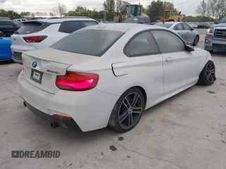 2018 BMW 2 Series M240i with VIN WBA2J5C55JVB27826, listed as a IAAI auction lot 40183646 with 46,436 mi miles. Bid and sale history available at carsss.com. Image 4.