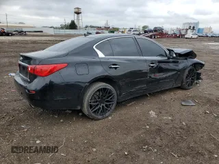 2015 Infiniti Q50 z VIN JN1BV7ARXFM399570, wystawiony jako Copart lot #57673905 z przebiegiem 126 841 mil mil oraz Szkoda całkowita • Salvage title. Historia ofert i sprzedaży dostępna na DreamBid. Obrazek 3.