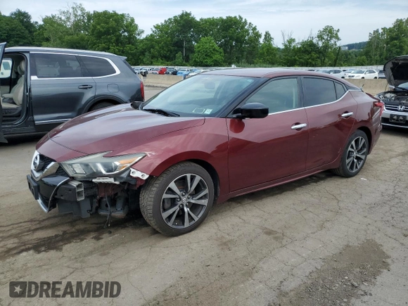 2016 Nissan Maxima SL with VIN 1N4AA6AP4GC431925, listed as a Copart auction lot 64049545 with 142,441 mi miles and Salvage title. Bid and sale history available at DreamBid. Image 1.
