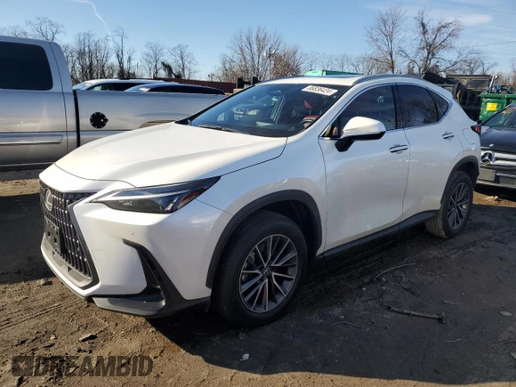 2022 Lexus NX with VIN JTJGGCEZXN2002785, listed as a Copart auction lot 86836424 with 27,913 mi miles and Salvage Title. Bid and sale history available at carsss.com. Image 1.