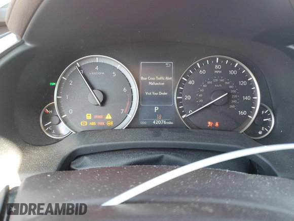 2020 Lexus RX with VIN JTJHZKEAXL2017805, listed as a Copart auction lot 47128195 with 42,076 mi miles and Salvage Title. Bid and sale history available at carsss.com. Image 9.