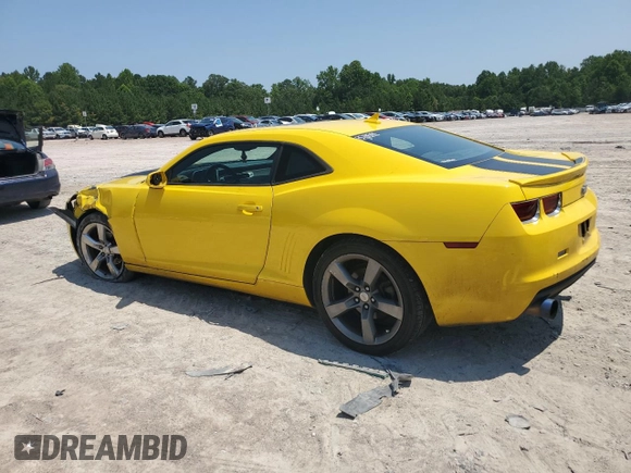2012 Chevrolet Camaro 1LT with VIN 2G1FF1E32C9112691, listed as a Copart auction lot 62746385 with 127,607 mi miles and Salvage title. Bid and sale history available at DreamBid. Image 2.