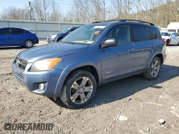 2010 Toyota RAV4 Sport with VIN JTMRF4DV5AD038823, listed as a Copart auction lot 51496975 with Not Provided miles and Salvage Title. Bid and sale history available at carsss.com. Image 1.