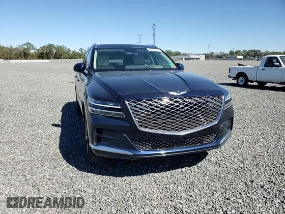 2023 Genesis GV80 with VIN KMUHBDSB3PU121883, listed as a Copart auction lot 43730985 with 45,481 mi miles and Non repairable. Bid and sale history available at DreamBid. Image 11.