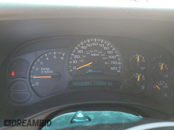 2004 Chevrolet Tahoe LS with VIN 1GNEC13V24J321605, listed as a Copart auction lot 64476065 with 176,551 mi miles and Salvage title. Bid and sale history available at DreamBid. Image 9.