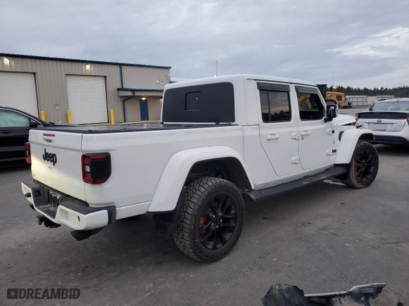 2022 Jeep Gladiator Overland with VIN 1C6HJTFG0NL139242, listed as a Copart auction lot 85191674 with 21,230 mi miles and Salvage Title. Bid and sale history available at carsss.com. Image 3.