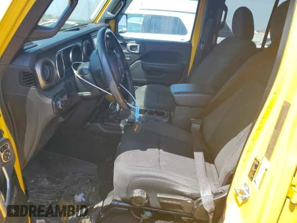 2020 Jeep Wrangler Unlimited Willys z VIN 1C4HJXDG1LW265611, wystawiony jako Copart lot #67928914 z przebiegiem 73 516 mil mil oraz Szkoda całkowita • Salvage title. Historia ofert i sprzedaży dostępna na DreamBid. Obrazek 7.