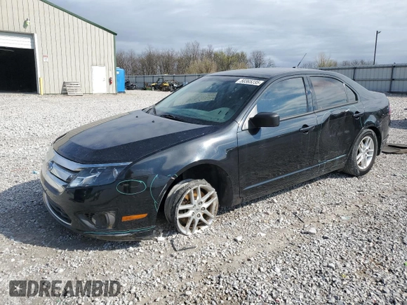 2010 Ford Fusion S with VIN 3FAHP0GA9AR216532, listed as a Copart auction lot 50365235 with 86,780 mi miles and Salvage Title. Bid and sale history available at carsss.com. Image 1.