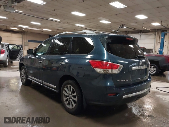 2014 Nissan Pathfinder SL z VIN 5N1AR2MM7EC612801, wystawiony jako IAAI lot #42048907 z przebiegiem 106 234 mil mil oraz . Historia ofert i sprzedaży dostępna na DreamBid. Obrazek 3.