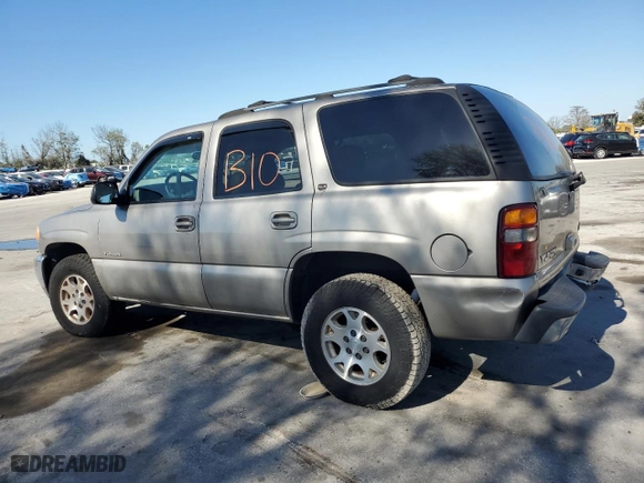 2002 GMC Yukon SLT with VIN 1GKEC13Z32R162883, listed as a Copart auction lot 45002275 with 0 mi miles and Salvage Title. Bid and sale history available at carsss.com. Image 2.