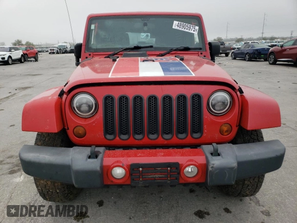 2012 Jeep Wrangler Unlimited Sport RHD with VIN 1C4BJWKGXCL102296, listed as a Copart auction lot 48905975 with Not provided miles and Salvage title. Bid and sale history available at DreamBid. Image 5.