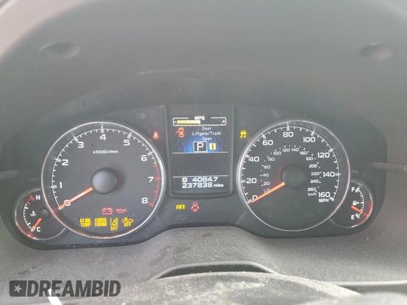 2014 Subaru Outback Limited with VIN 4S4BRDPC5E2312425, listed as a Copart auction lot 55355895 with 237,838 mi miles and Clean Title. Bid and sale history available at DreamBid. Image 9.