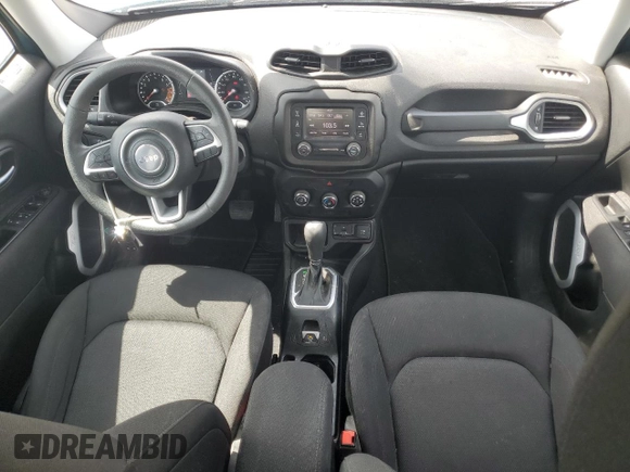 2020 Jeep Renegade Sport with VIN ZACNJAAB7LPL79566, listed as a Copart auction lot 57182895 with 34,599 mi miles and Salvage title. Bid and sale history available at DreamBid. Image 8.