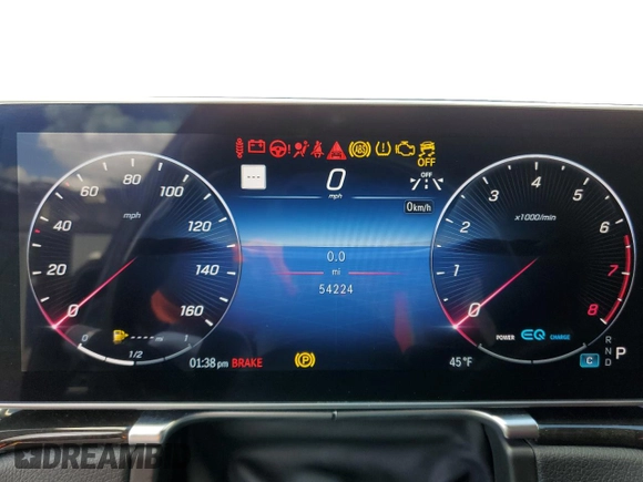 2022 Mercedes-Benz S-Class S 500 with VIN W1K6G6DB0NA148063, listed as a Copart auction lot 46621945 with 54,224 mi miles and Salvage Title. Bid and sale history available at carsss.com. Image 9.