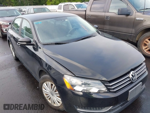 2014 Volkswagen Passat Wolfsburg Edition with VIN 1VWAS7A37EC097863, listed as a IAAI auction lot 42251601 with 106,454 mi miles and . Bid and sale history available at DreamBid. Image 1.