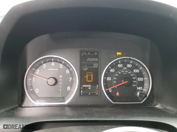 2009 Honda CR-V EX-L with VIN JHLRE48799C013166, listed as a Copart auction lot 52536345 with 202,259 mi miles and Salvage Title. Bid and sale history available at carsss.com. Image 9.