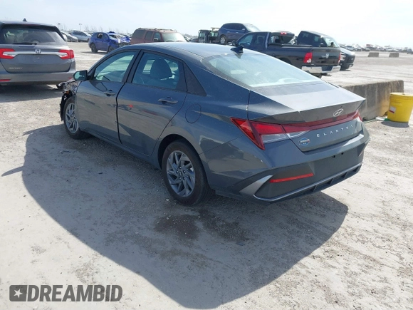 2024 Hyundai Elantra SEL with VIN KMHLM4DG3RU792467, listed as a IAAI auction lot 41826597 with 9,216 mi miles and . Bid and sale history available at DreamBid. Image 3.