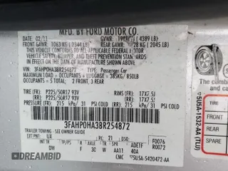 2011 Ford Fusion SE with VIN 3FAHP0HA3BR254872, listed as a Copart auction lot 88966625 with 140,360 mi miles and Salvage Title. Bid and sale history available at DreamBid. Image 12.