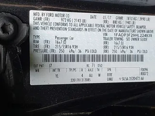 2017 Ford Focus SE with VIN 1FADP3F29HL224939, listed as a IAAI auction lot 42484486 with 80,613 mi miles and . Bid and sale history available at DreamBid. Image 9.