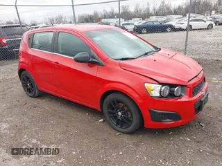 2013 Chevrolet Sonic LT with VIN 1G1JC6SH1D4205688, listed as a IAAI auction lot 41743824 with 21,440 mi miles. Bid and sale history available at carsss.com. Image 1.