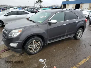 2016 Chevrolet Equinox LTZ z VIN 2GNFLGE36G6254415, wystawiony jako Copart lot #52826855 z przebiegiem 98 505 mil mil oraz Szkoda całkowita • Salvage title. Historia ofert i sprzedaży dostępna na DreamBid. Obrazek 1.