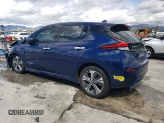 2018 Nissan LEAF SL with VIN 1N4AZ1CP1JC317476, listed as a Copart auction lot 49250105 with 66,402 mi miles and Salvage Title. Bid and sale history available at DreamBid. Image 2.