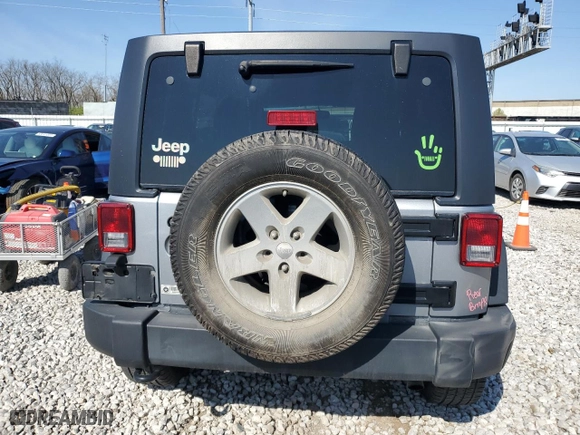 2017 Jeep Wrangler Unlimited Sport with VIN 1C4BJWDG0HL574026, listed as a Copart auction lot 52962145 with 280,127 mi miles and Salvage Title. Bid and sale history available at carsss.com. Image 6.