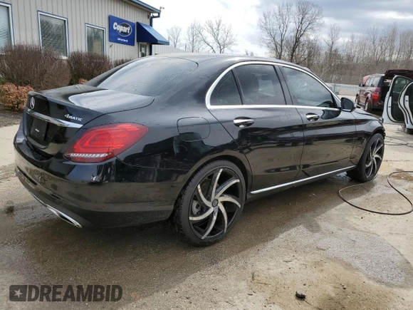 2019 Mercedes-Benz C 300 with VIN 55SWF8EB5KU303201, listed as a Copart auction lot 49098935 with 43,623 mi miles and Non Repairable. Bid and sale history available at carsss.com. Image 3.