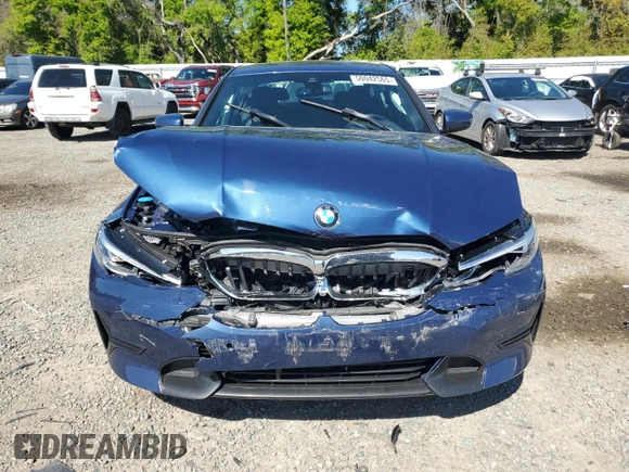 2021 BMW 3 Series 330i with VIN 3MW5R1J07M8B63494, listed as a Copart auction lot 50042565 with 0 mi miles and Salvage Title. Bid and sale history available at carsss.com. Image 5.
