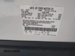 2017 Ford Explorer XLT with VIN 1FM5K7D80HGD49604, listed as a IAAI auction lot 42603237 with 149,388 mi miles and . Bid and sale history available at DreamBid. Image 9.