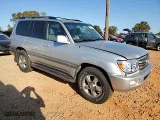 2006 Toyota Land Cruiser with VIN JTEHT05J662092364, listed as a Copart auction lot 77764144 with 0 mi miles and Salvage Title. Bid and sale history available at carsss.com. Image 4.