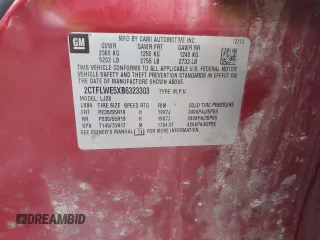 2011 GMC Terrain SLT-2 z VIN 2CTFLWE5XB6323303, wystawiony jako Copart lot #49852935 z przebiegiem 159 116 mil mil oraz Szkoda całkowita • Salvage title. Historia ofert i sprzedaży dostępna na DreamBid. Obrazek 13.