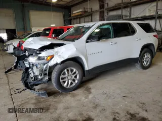 2020 Chevrolet Traverse LS with VIN 1GNERFKW0LJ131354, listed as a Copart auction lot 53883605 with Not provided miles and Salvage title. Bid and sale history available at DreamBid. Image 1.