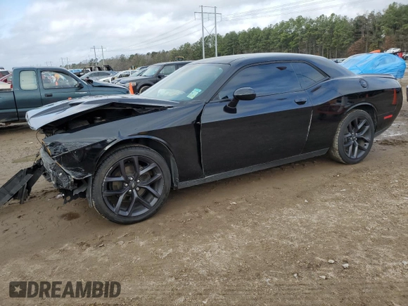 2020 Dodge Challenger SXT with VIN 2C3CDZAG3LH110451, listed as a Copart auction lot 43348335 with 111,317 mi miles and Salvage Title. Bid and sale history available at DreamBid. Image 1.