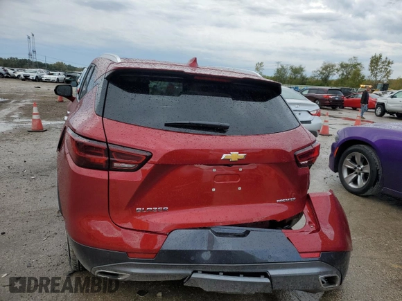 2024 Chevrolet Blazer Premier z VIN 3GNKBFR4XRS187577, wystawiony jako Copart lot #74504054 z przebiegiem 7 495 mil mil oraz Szkoda całkowita • Salvage title. Historia ofert i sprzedaży dostępna na DreamBid. Obrazek 6.